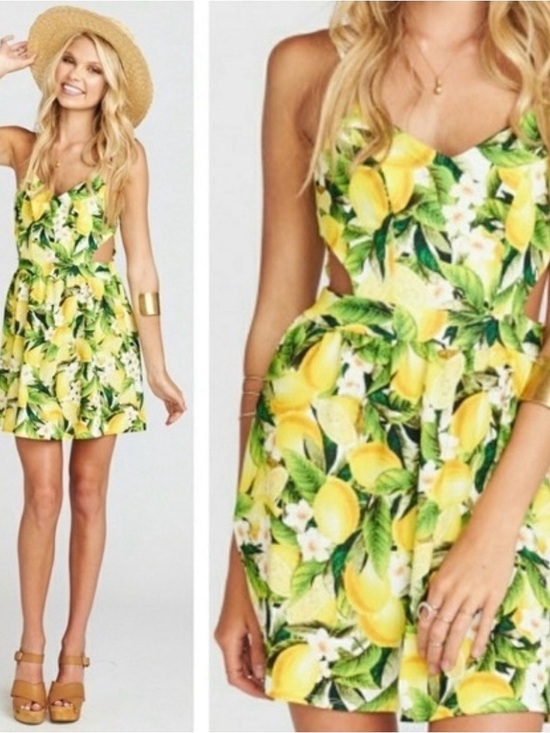 Show Me Your MuMu Dresses & Skirts - Show Me Your MuMu Lemon Piper Fit and Flare Dress